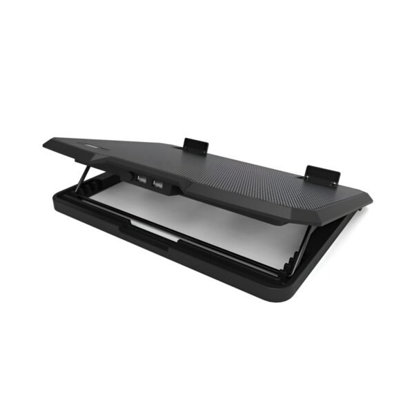 Port Ergonomic Notebook Cooler Pro, with Dual Fans and USB Ports - Image 3