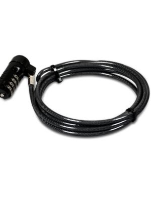 Port Connect 1.8m T-Bar Combination Cable Lock