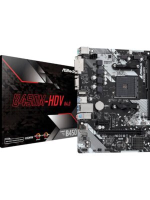 ASRock B450M-HDV R4.0 AMD AM4 M-ATX Motherboard