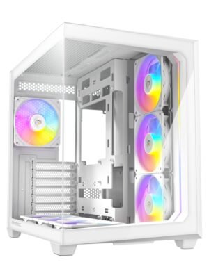 Antec C5 ARGB ATX DUAL Mid Tower Gaming Chassis – White