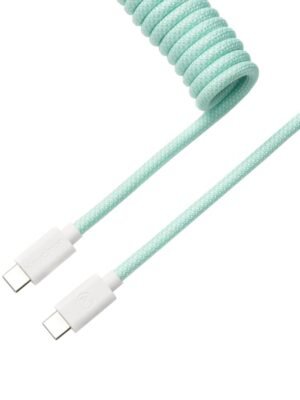 Keychron Coiled Aviator Cable - Mint/Straight