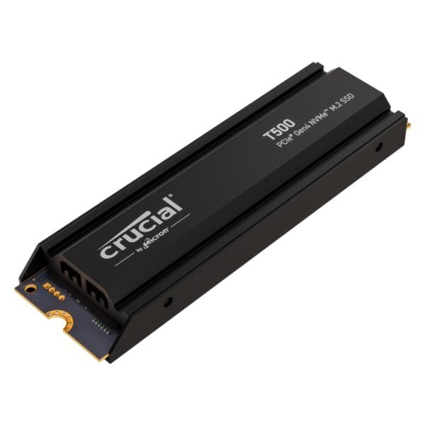 Crucial T500 1TB M.2 NVMe Gen4 with Heatsink NAND SSD - Image 3