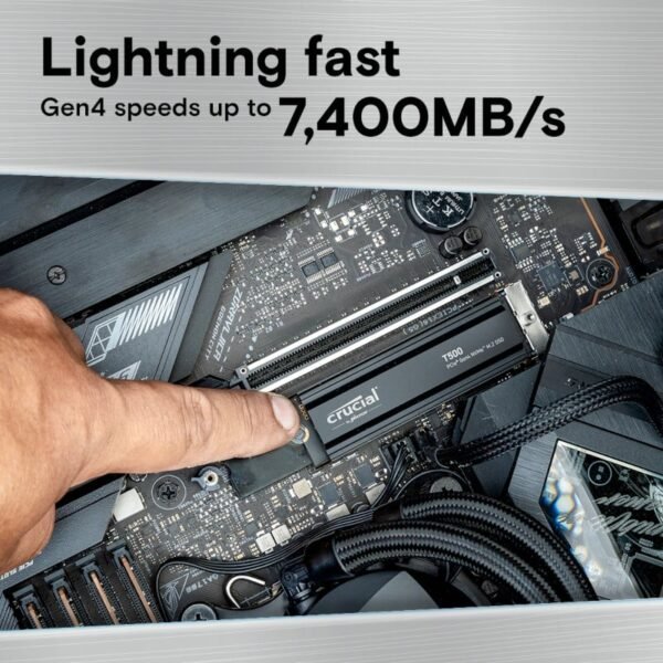 Crucial T500 1TB M.2 NVMe Gen4 with Heatsink NAND SSD - Image 6