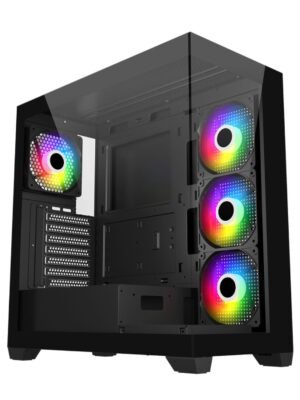FSP M340 ARGB ATX Gaming Chassis - Black