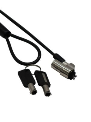 GIZZU 1.8m T-Bar Laptop Cable Lock Master Key Compatible