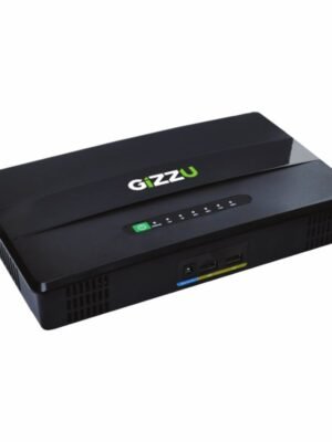 GIZZU 60W 69Wh 21600mAh Mini POE DC UPS LifePO4 - Black