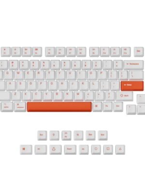 Keychron OEM Dye-Sub PBT Full Keycap Set - Orange/White