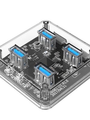 ORICO 4 Port USB Hub Transparent 1M