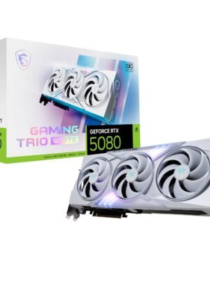 MSI GeForce RTX 5080 GAMING TRIO OC 16G Graphics Card - White