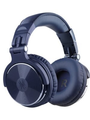 Oneodio Pro 10 Professional Wired Over Ear DJ and Studio Monitoring Headphones - Dark Blue