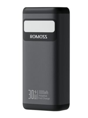 Romoss PMT30 30000mAh 30W Fast Charge Power Bank – Black