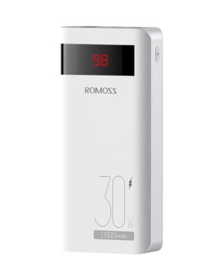 Romoss Sense 6PS Pro 20000mAh 30W Fast Charge Power Bank - White
