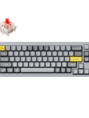 Keychron Q2 65% Red G Pro Switches Aluminium RGB Wired Keyboard - Grey