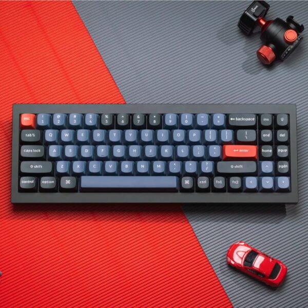 Keychron Q7 70% Red G Pro Switches Aluminium RGB Wired Keyboard - Black - Image 3