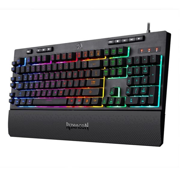 Redragon SHIVA K512 RGB Gaming Keyboard – Black - Image 3