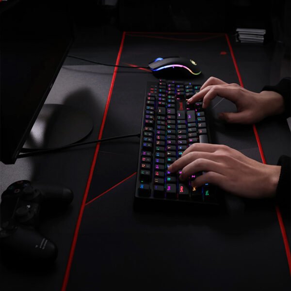 REDRAGON SURARA MECHANICAL RGB Gaming Keyboard - Black - Image 3