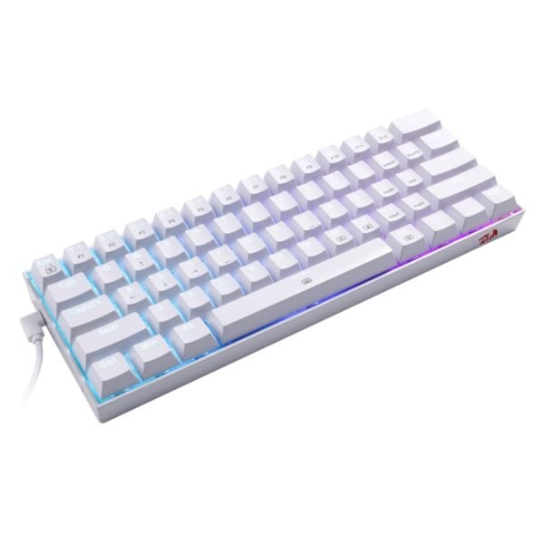 REDRAGON DRAGONBORN Wired Mechanical Keyboard RGB67Key Design - White - Image 4