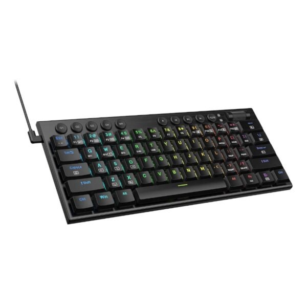 REDRAGON Horus Mini Pro 61Key Wireless Bluetooth Red Switch RGB Low Profile Gaming Mechanical Keyboard - Black - Image 5