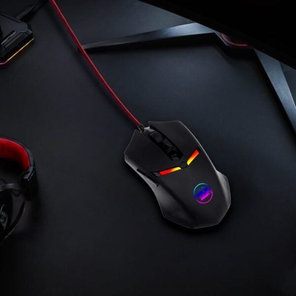 REDRAGON NEMEANLION 2 7200DPI Gaming Mouse - Black - Image 6