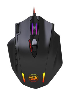 REDRAGON IMPACT 12400DPI MMO Gaming Mouse - Black