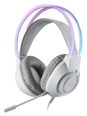 Redragon SCREAM Over-Ear RGB Gaming Headset - White