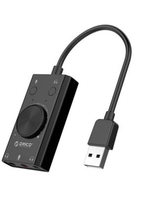 ORICO SC2 USB to 3.5mm Dual headphone External Sound Card with Volume Control