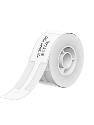 NIIMBOT B1/B21/B3S Thermal Label 25x38mm - 100 Labels Per Roll - White Cable
