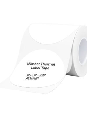 NIIMBOT B1/B21/B3S Thermal Label 31x31mm - 210 Labels Per Roll - White Round
