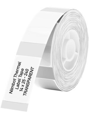 NIIMBOT D11/D110/D101/H1S Thermal Label 14x25mm - 240 Labels Per Roll - Transparent