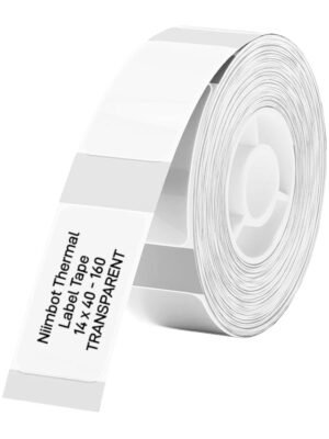 NIIMBOT D11/D110/D101/H1S Thermal Label 14x40mm - 160 Labels Per Roll - Transparent