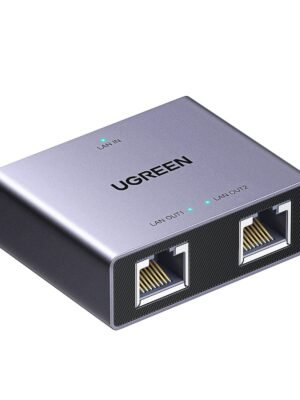 UGREEN 1-to-2 Gigabit Ethernet Splitter, 1000Mbps LAN Network Adapter
