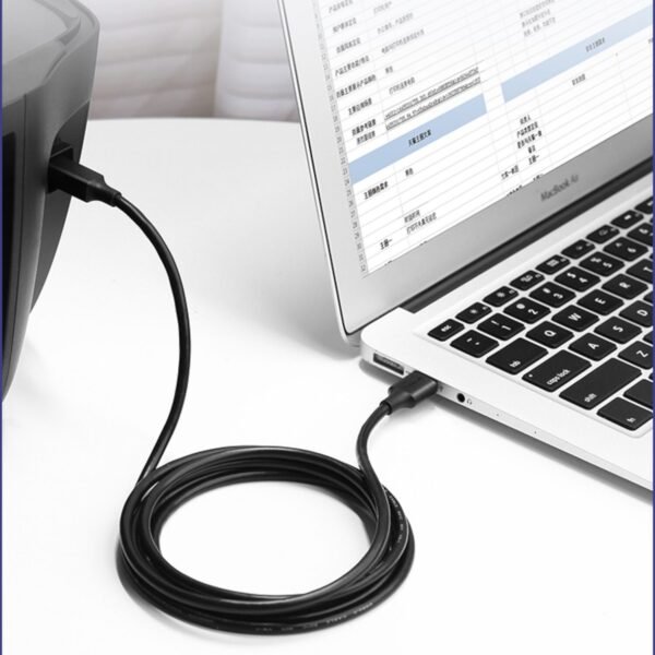 UGREEN US135 USB 2.0 to USB-B Printer Cable, 480Mbps - 2m - Image 3