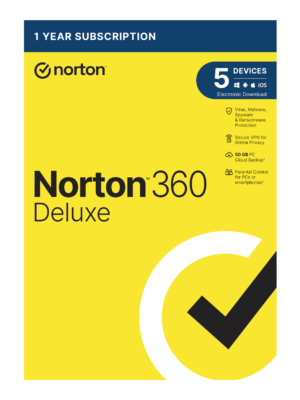 Norton 360 Deluxe 50GB - 5 Devices (Physical Package)