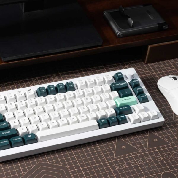 Keychron Q1H-P1 QMK Wireless Custom Keyboard - White - Image 2