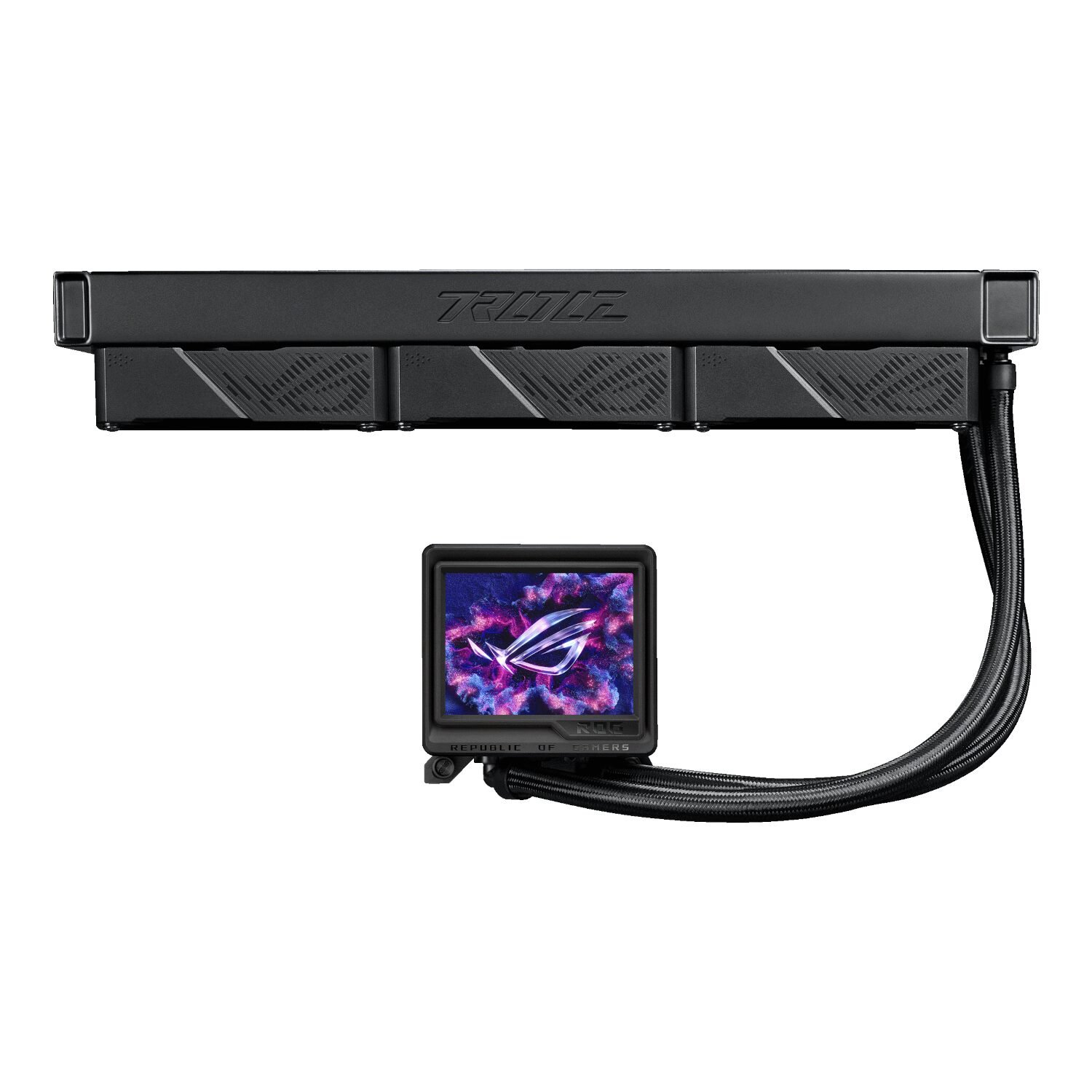 Asus ROG Ryujin III ARGB AIO Liquid Cooler - 3.5" LCD Display - Image 3