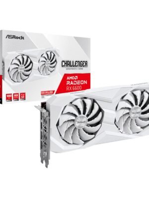 ASRock Radeon RX6600 Challenger D 8G GDDR6 128-BIT Graphics Card - White