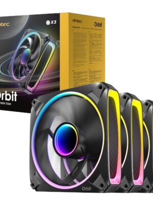 Antec ORBIT PWM 120mm ARGB Fan 3 Pack - Black