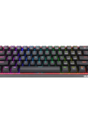 Redragon K617 FIZZ 60% Wired RGB Gaming Keyboard - Black