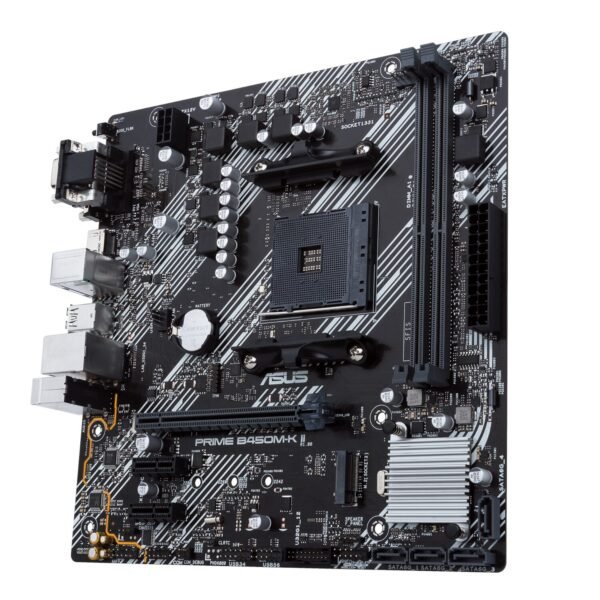 ASUS PRIME B450M-K II mATX Motherboard - AM4, DDR4, HDMI, M.2, USB3.2 - Image 2
