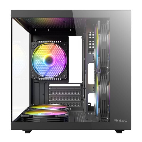 Antec VCX20M RGB Elite Micro-ATX | ITX Mini-Tower Gaming Chassis - Black - Image 3