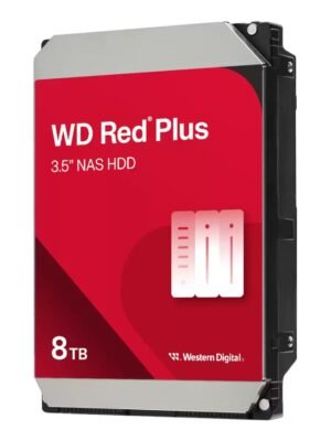 Western Digital Red Plus 8TB NAS HDD - Reliable 3.5" SATA Drive for NAS