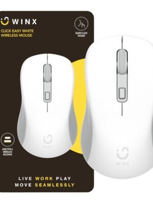 WINX CLICK Easy 1600DPI 2.4GHz Wireless Mouse - White