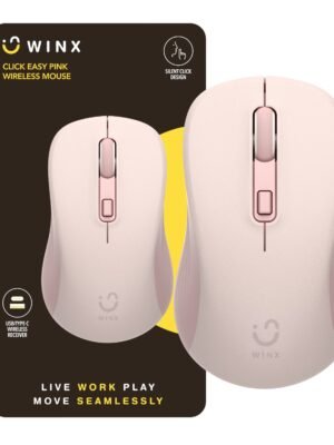 WINX CLICK Easy 1600DPI 2.4GHz Wireless Mouse - Pink