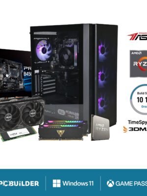 PCBuilder Ryzen 5 5600X TITAN Windows 11 Gaming PC