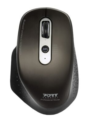 Port Connect Bluetooth Wireless and Rechargeable Executive Mouse - Black