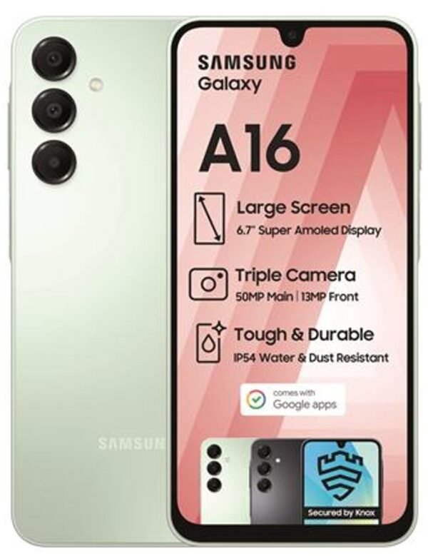 Samsung Galaxy A16 128GB LTE Dual Sim SmartPhone- Green