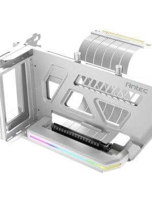 Antec SHIFT ARGB Vertical GPU Bracket with PCIe 4.0 Riser Cable – White