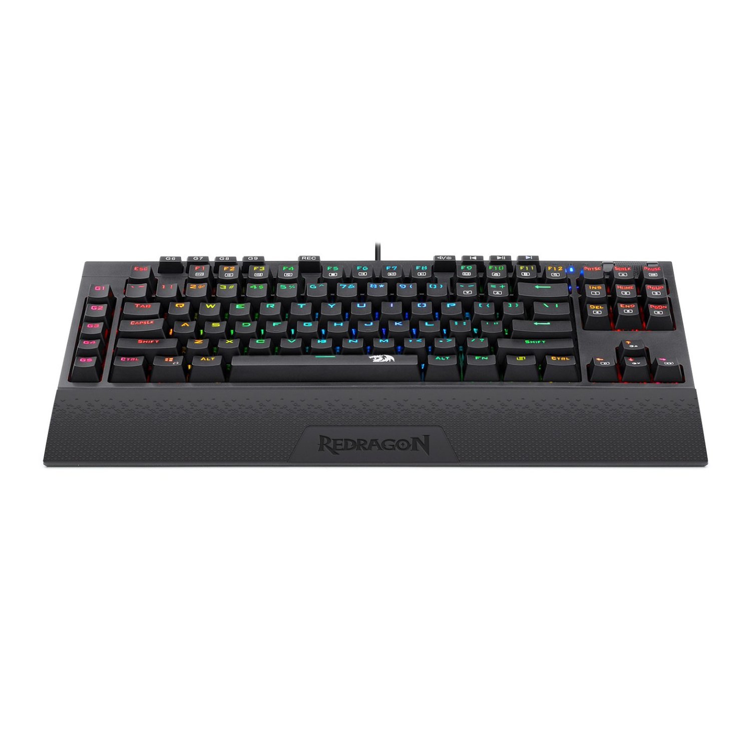 Redragon K588 RGB Pro BROADSWORD TKL Mechanical Wired Gaming Keyboard - Black - Image 4