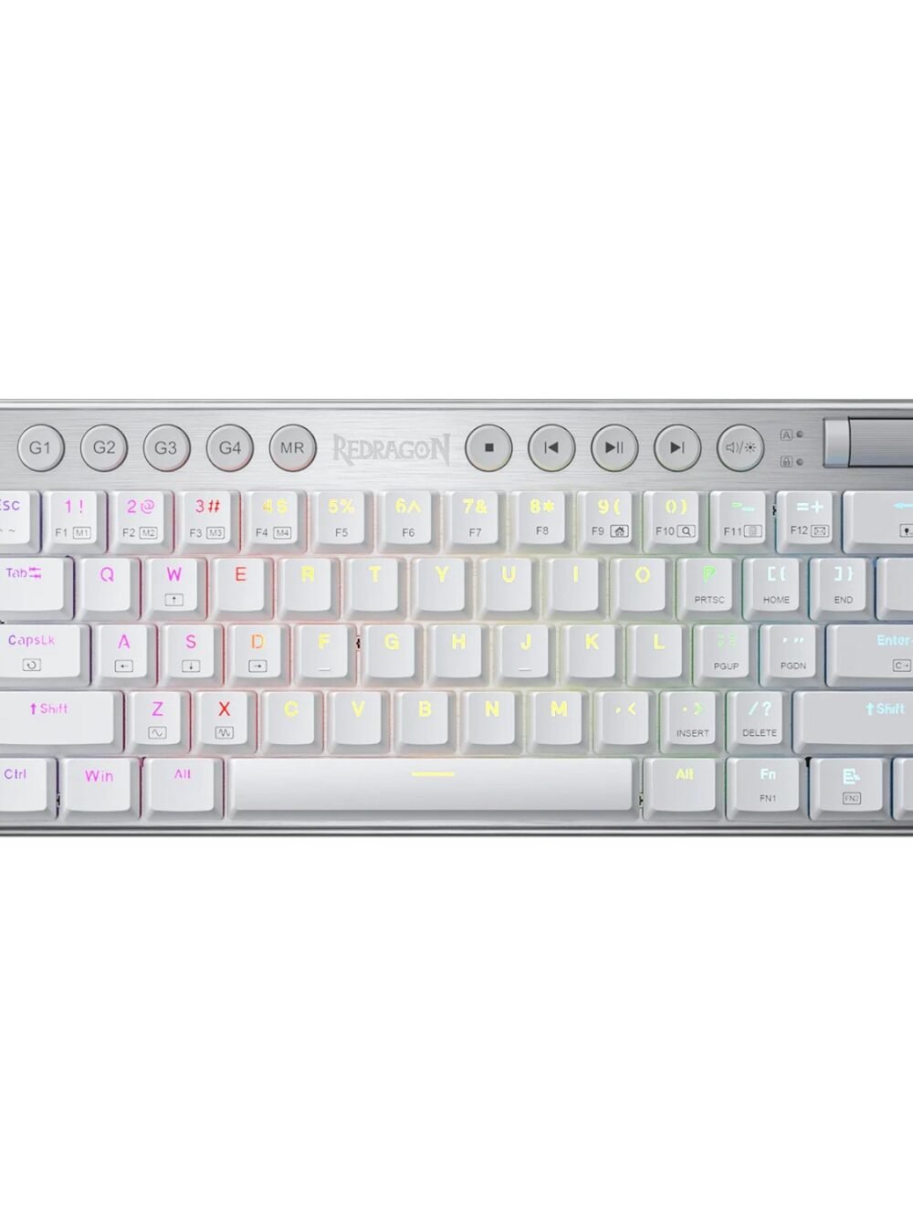 Redragon K632 HORUS Mini 60% RGB Wired Gaming Keyboard – White