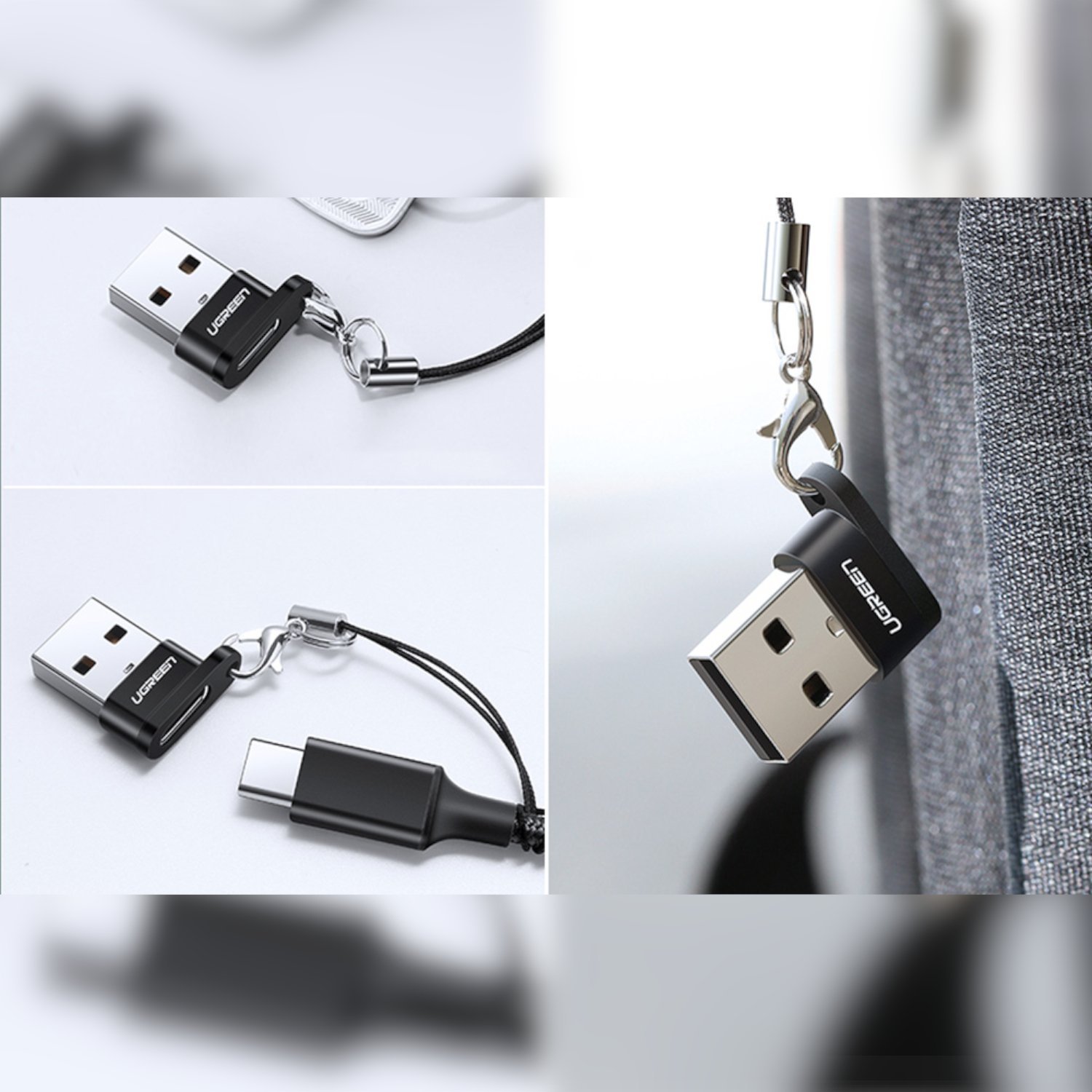 UGREEN USB A Male to USB Type-C Female Adapter (Black) - Image 2